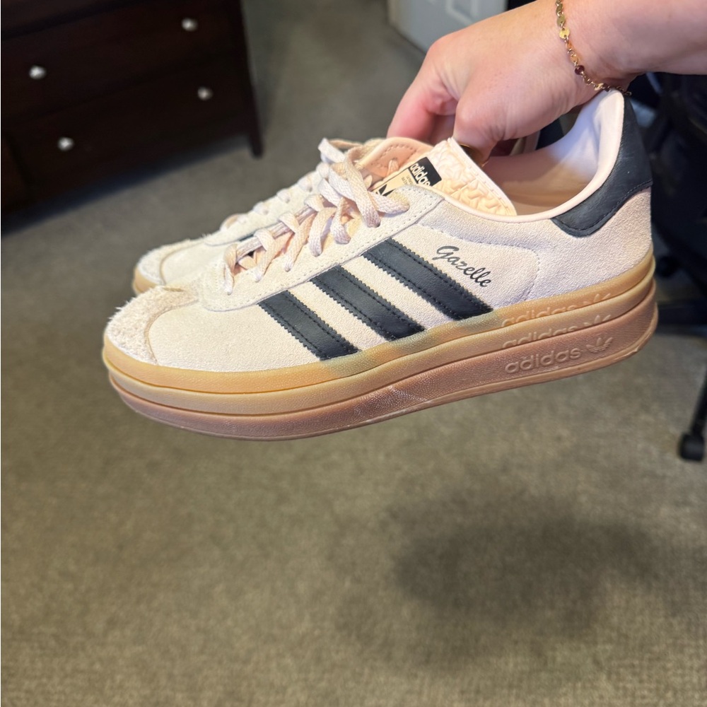 Adidas Gazelle Sneakers in Blush and Black